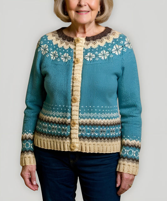 Cassandra | Cardigan Islandais Vintage