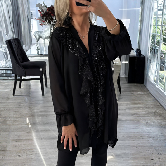 Christel | Blouse Élégante à Volants