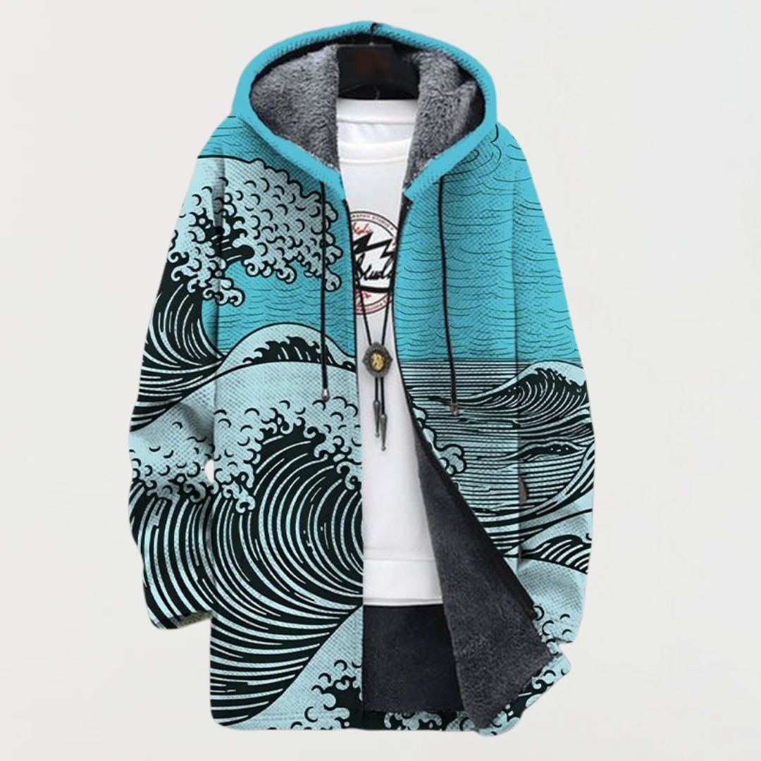 Kai | Cardigan Art des Vagues