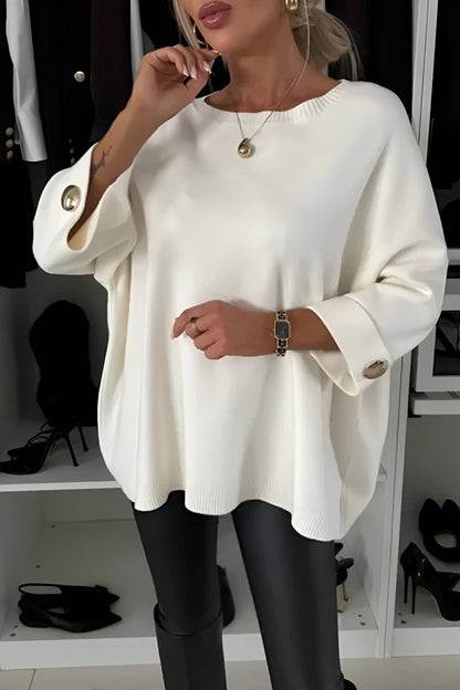 Cyrille | Pull Tendance avec Boutons et Col Rond